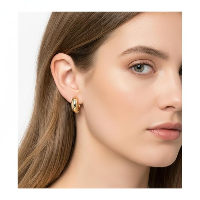Belle Bijoux Elegant Gold Plated Crystal Stud Earrings for Women | Multicolor Stones in Emerald Green Yellow Lime | Festive and Casual Wear